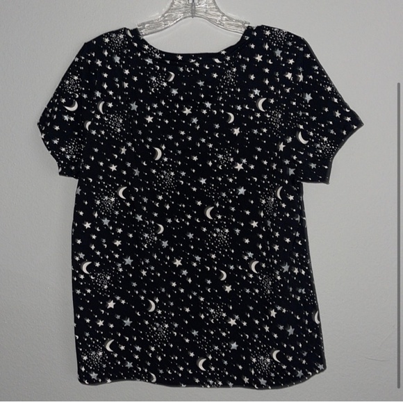 Sleep sense sleepwear pajama top stars moon - Picture 1 of 3